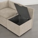 preview thumbnail 38 of 58, Spruce & Spring Modern 74" L-Shaped Dining Bench with Storage, Corner Breakfast Nook Banquette Bench
