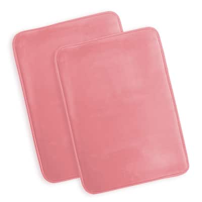 Clara Clark Ultra Soft Plush Bathroom Rug - Non-Slip, Velvet, Memory Foam Bath Mat - Set of 2