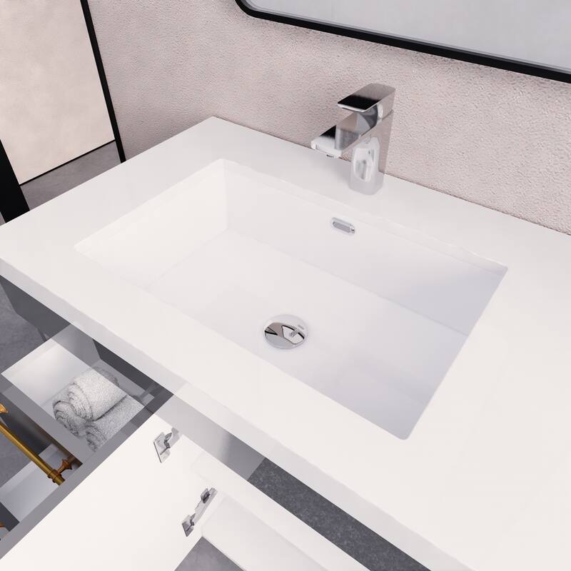 Eliza 60'' Wall Mounted Vanity with Double Sink