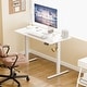 preview thumbnail 77 of 84, Electric Standing Desk, Height Adjustable Desk with LED Display 47*24 - White/White
