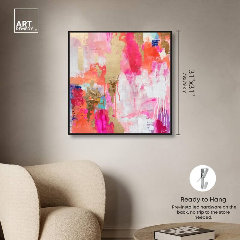 Exuberant Hues III Canvas by Art Remedy