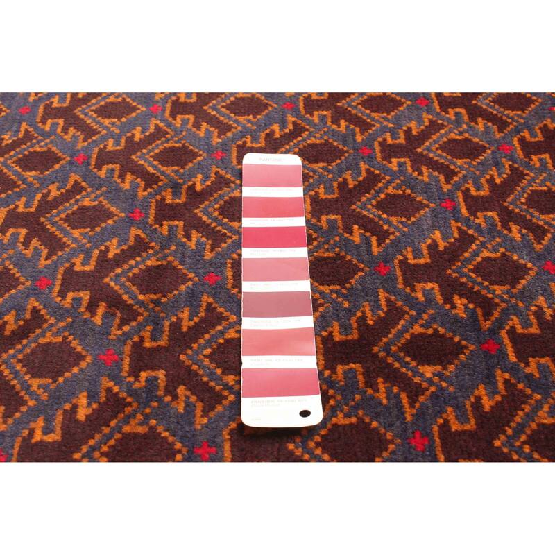 ECARPETGALLERY Hand-knotted Teimani Burgundy Wool Rug - 2'10 x 4'9