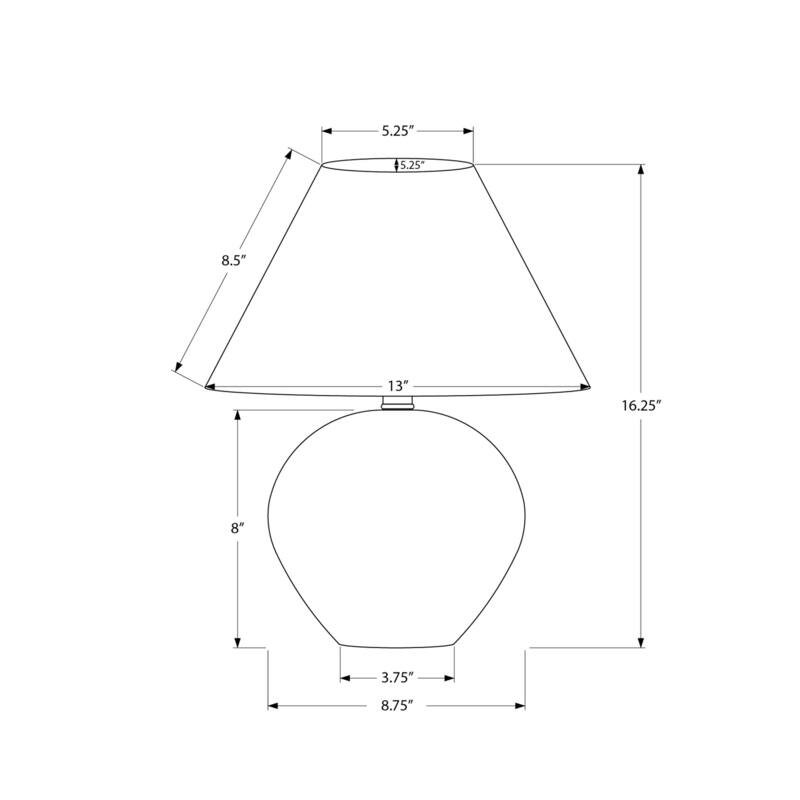 Lighting, 16"h, Table Lamp, Cream Shade, Cream Ceramic, Contemporary