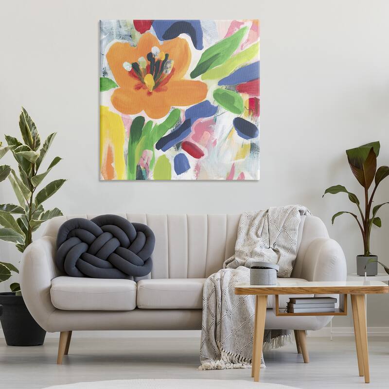 Stupell Blossoms in Rich Hues Canvas Wall Art Design By June Erica Vess