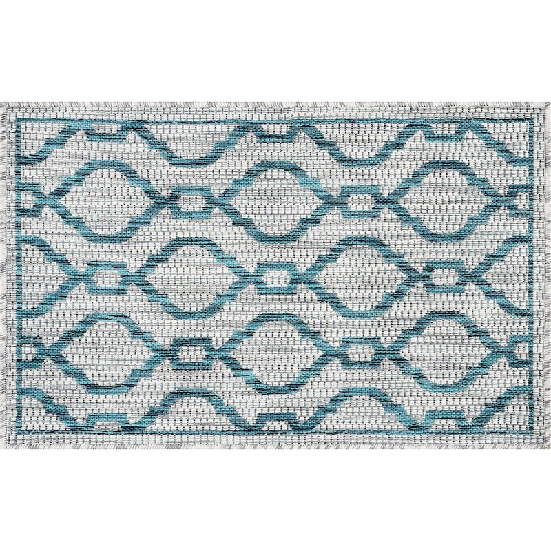 Colonnade Transitional Geometric Indoor/Outdoor Area Rug