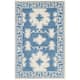 SAFAVIEH Handmade Bella Yosun Modern Floral Wool Rug - 2'6" x 4' - Blue/Ivory