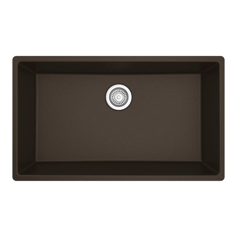 Karran Undermount 32.5 in. Large Single Bowl Quartz Kitchen Sink Kit