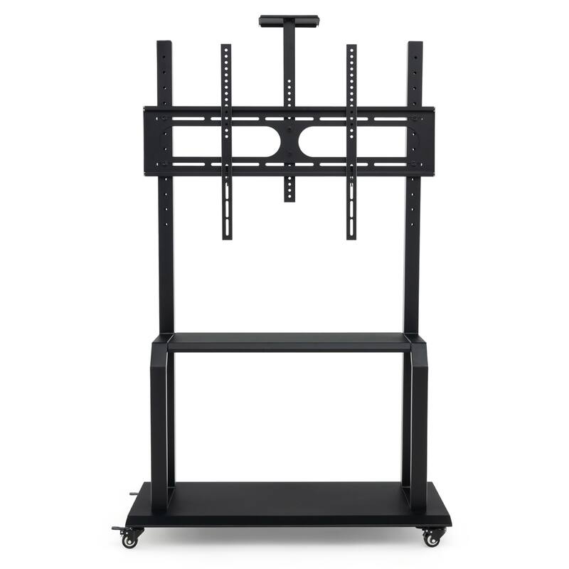 Gymax Mobile TV Cart w/ Wheels Camera Shelf & AV Shelves for 32''-80''