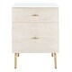 preview thumbnail 8 of 80, SAFAVIEH Genevieve 2-drawer Nightstand