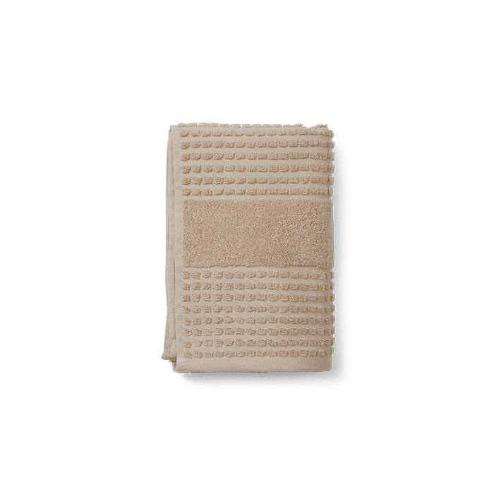 JUNA Check Towels, Sand - Bath Sheet