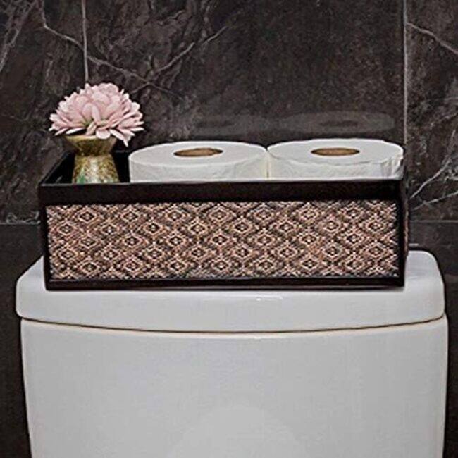 Dublin Bathroom Decor Box Toilet Paper Storage Basket Decorative