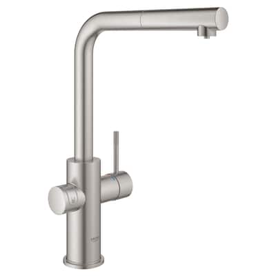 Grohe Blue 1.75 GPM Single Hole Pull Out Kitchen Faucet for Chilled