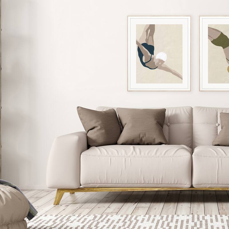 Dive Framed Art Giclee Under Glass - Blue