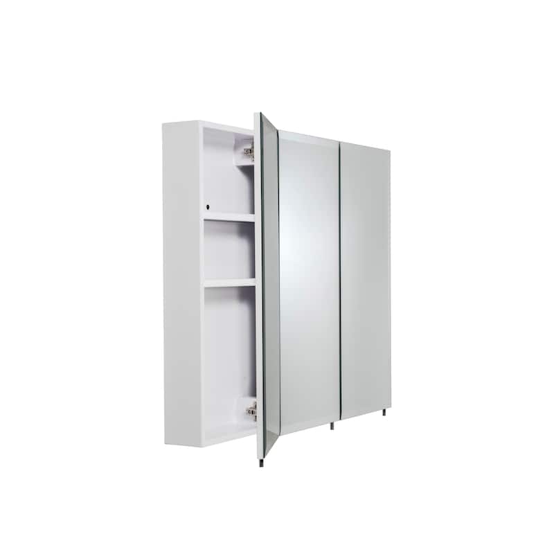 Croydex Texoma Bathroom Storage Medicine Cabinet, Easy Install, Surface Mount, 36W x 30H