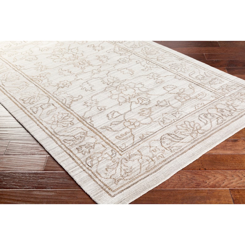Surya Dove Hand-loomed Viscose Area Rug