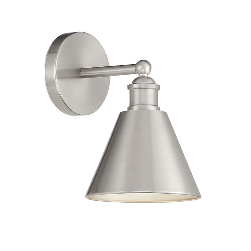Meridian M90087 10" Tall Wall Sconce - Brushed Nickel