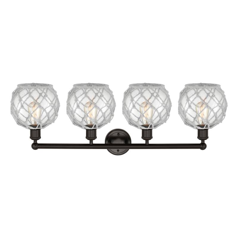 Innovations Lighting Endless Possibilities Edison - Farmhouse Rope - 4 Light 35" Bath Vanity Light