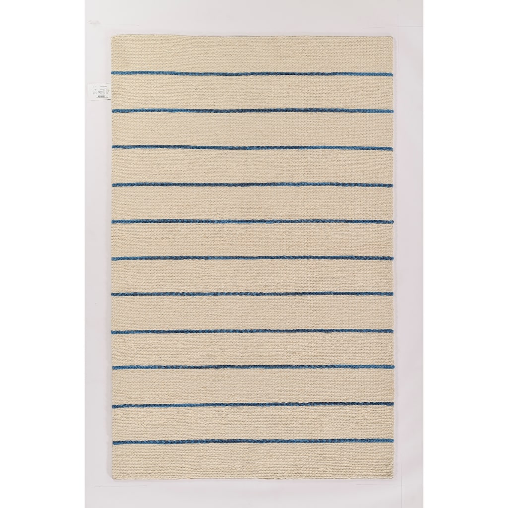 Momeni Twine Wool and Viscose Hand Woven Striped Are Rug