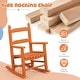 preview thumbnail 16 of 38, 16 In. Kids Classic Solid Poplar Wood Rocking Chair, Egg-Shaped Seat For Ages 2–5 - 9' x 12'