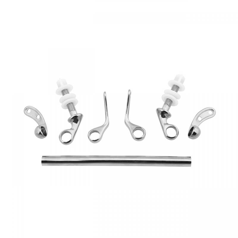 Solid Brass Toilet Seat Hinge Replacement with Chrome Finish Adjustable Toilet Seat Hinges with Hardware