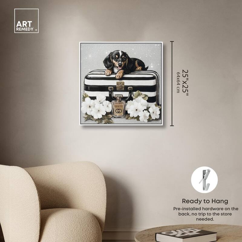Doxxie Luggage Flowers Canvas by Art Remedy