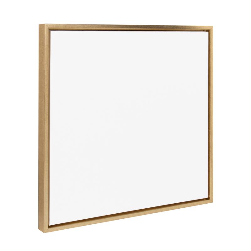 Kate and Laurel Sylvie Blank Framed Canvas - 22x22 - Yellow