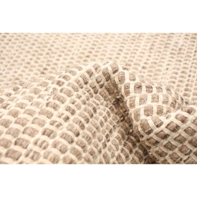 ECARPETGALLERY Hand Loomed Bungalow Wool Dhurrie