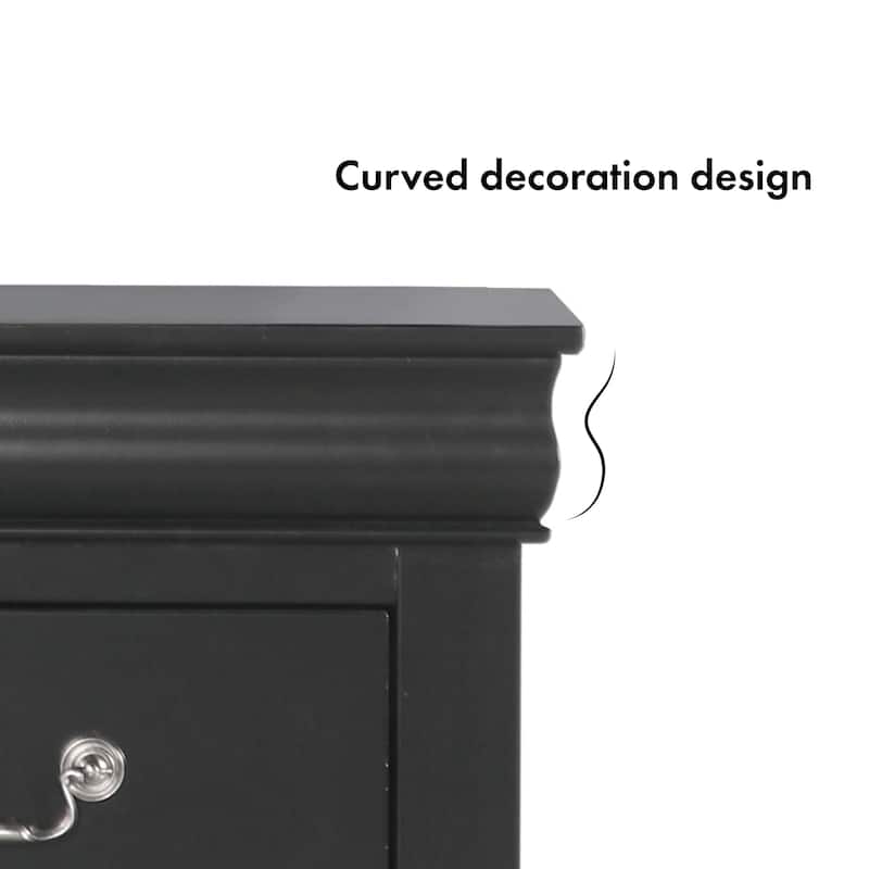 Furniture of America Mayday Traditional Solid Wood 2-Drawer Nightstand, Set of 2