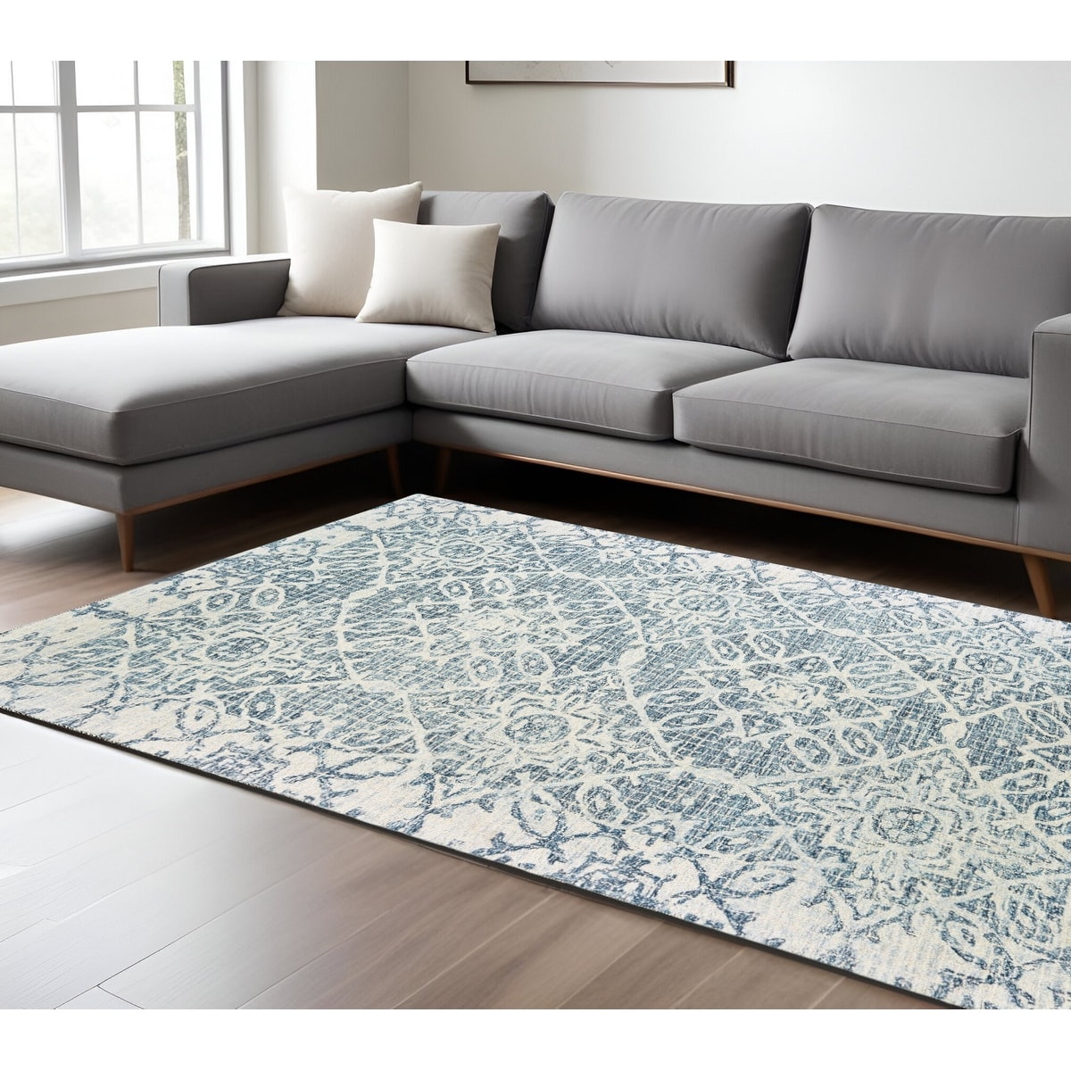 HomeRoots Cebi Geometric Transitional Rectangle Area Rug