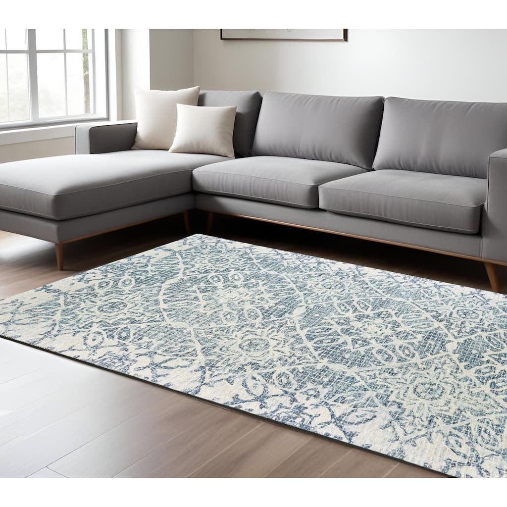 HomeRootsGeometric Transitional Rectangle Area Rug
