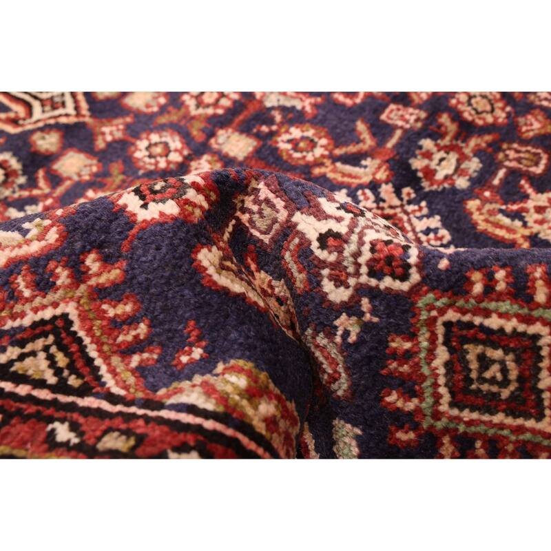 ECARPETGALLERY Hand-knotted Andelz Dark Navy Wool Rug - 3'6 x 9'5