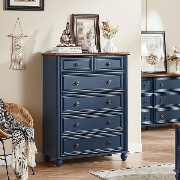 blue and silver dresser 6-Drawer Farmhouse Dresser, Rustic Chest with Roman Column Design, 43.5 Inch Tall Storage Organizer - Navy Blue - Bed Bath & Beyond Select your size:EU 44 - US 10.5 / 11 efficient operation romantic midi dress Juniors' Black Sequin &