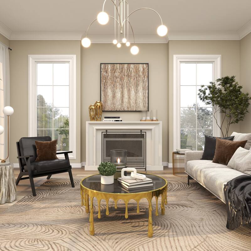 Aluminum Metal Accent, Console, and Coffee Table Collection with Drip Melting Design and Smoke Shaded Glass Top Multiple Colors