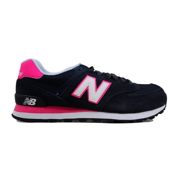 blue and pink new balance 574