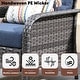 preview thumbnail 48 of 56, XIZZI Outdoor Patio Furniture Wicker Sofa Swivel Chair Set