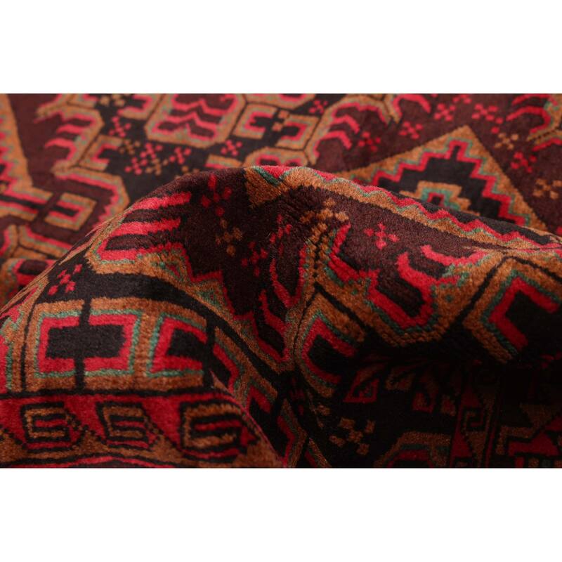 ECARPETGALLERY Hand-knotted Teimani Dark Brown Wool Rug - 3'11 x 6'6