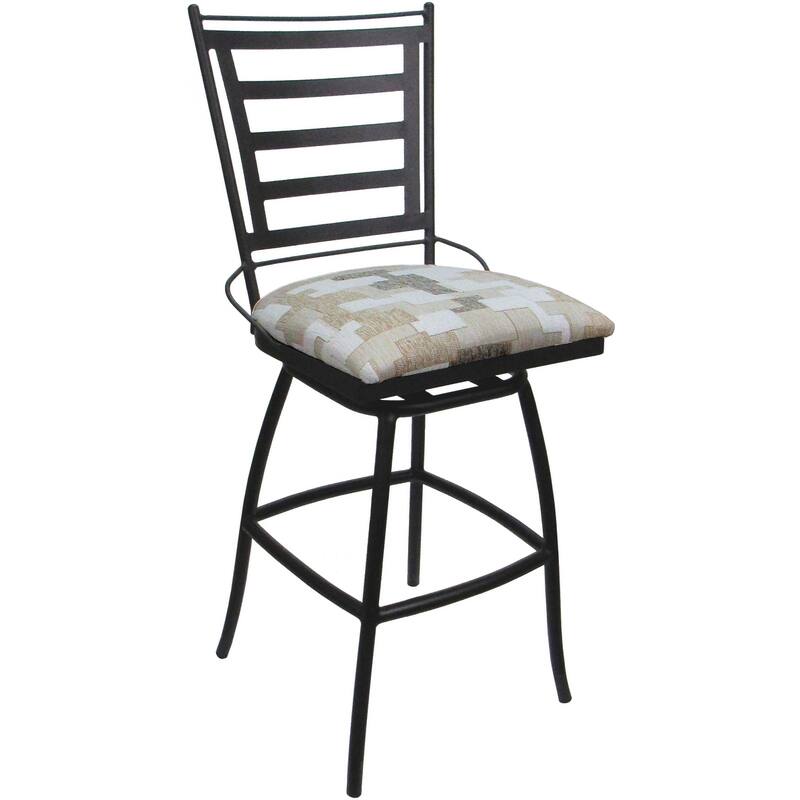 Outdoor Indoor Bar Stool Counter Bar Extra Tall - Jenna without Arms - Bar Stool - Craftsman Whitelinen - Gray - Counter Height
