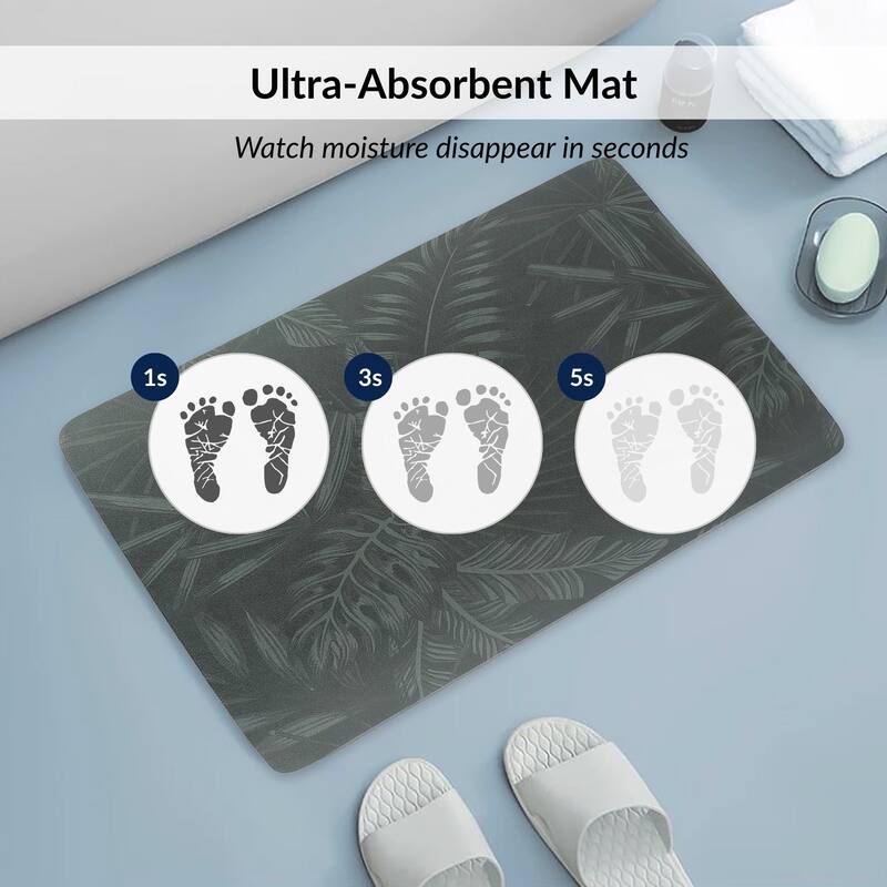 Decorative Bath Mat 24x18 Ultra Absorbent Quick Dry Rug