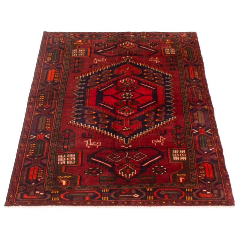 ECARPETGALLERY Hand-knotted Andelz Red Wool Rug - 4'0 x 6'8