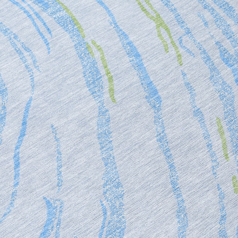 HomeRoots Abstract Transitional Rectangle Outdoor Rug