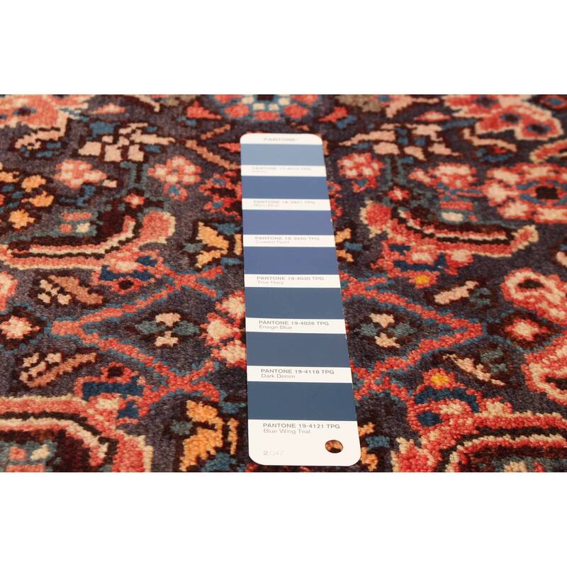 ECARPETGALLERY Hand-knotted Andelz Navy Wool Rug - 3'11 x 10'2