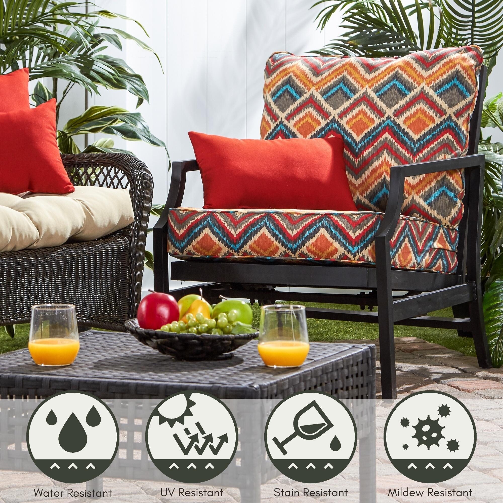 Greendale Outdoor Premium Deep Seating Back and Seat Cushion Set Cushions Only Bed Bath Beyond 20683352