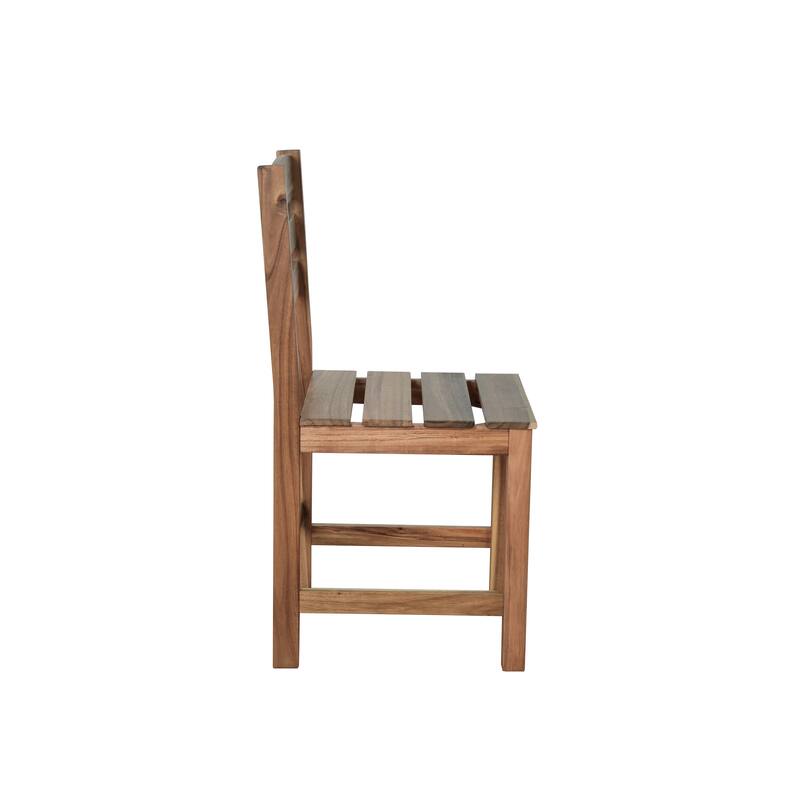 Acacia Wood Outdoor Table and Chair Set - High-Quality Patio, Balcony & Backyard Dining Set