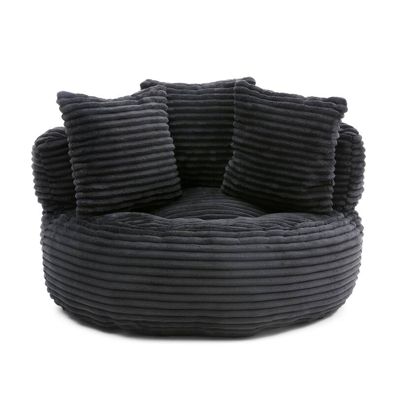 Fabric Large Chair Accent Sofa Lounge Floor Sofa