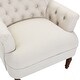 preview thumbnail 27 of 28, Corvus Sidmouth Tufted Fabric Oversized Club Chair