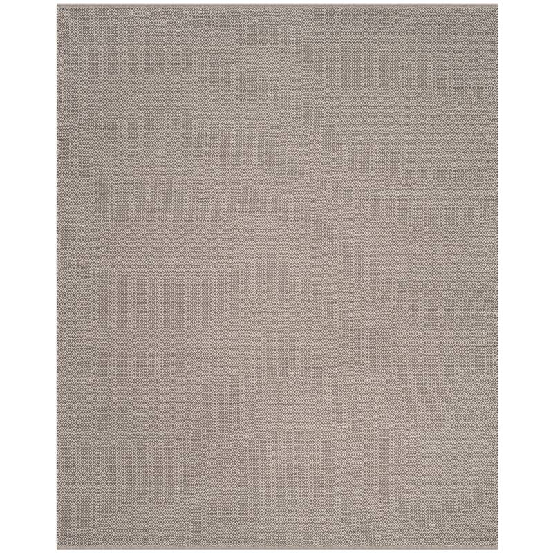 SAFAVIEH Montauk Glyn Handmade Cotton Area Rug - 5' x 7' - Ivory/Grey