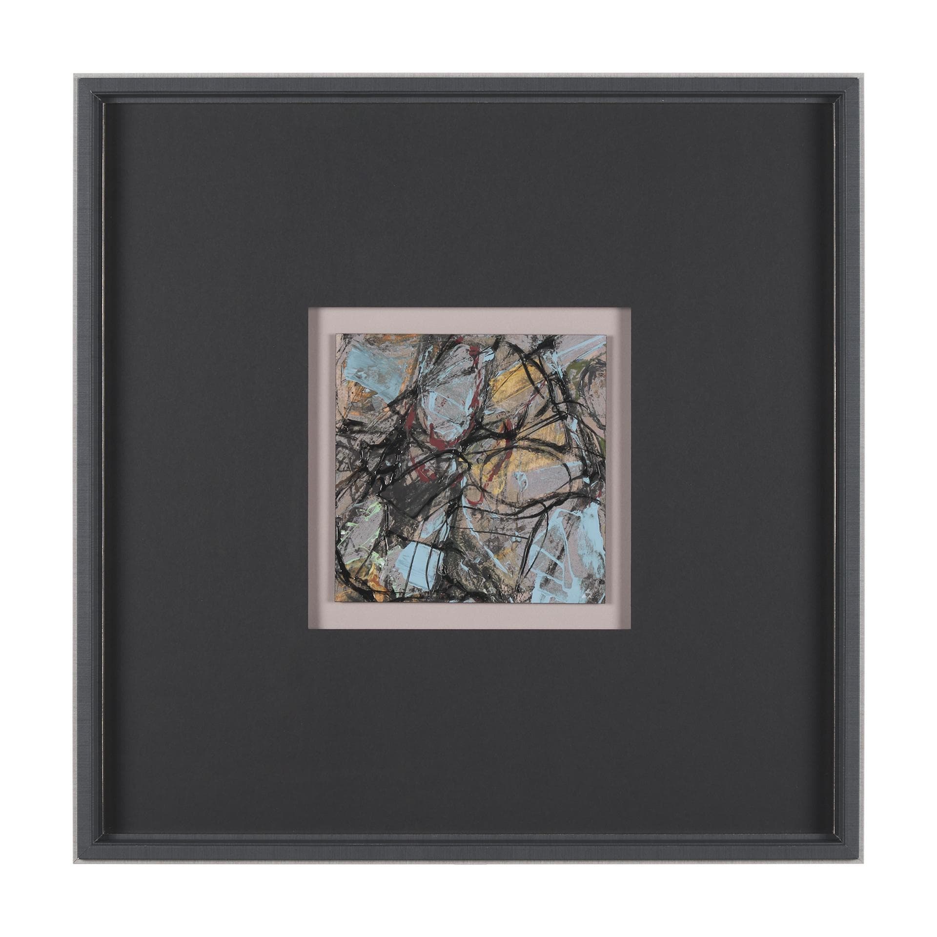 Passtime II by Mercana Studio a Hand Embelished Textured Framed Art Print Matted under Glass