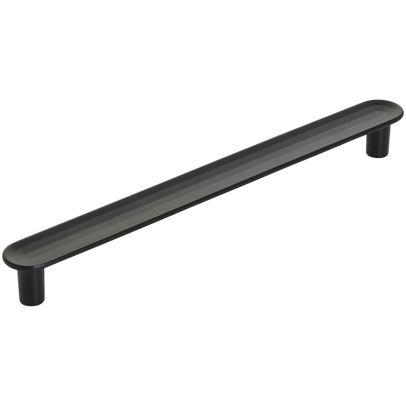 Amerock Concentric 6-5/16 Inch Center to Center Bar Cabinet Pull - Matte Black