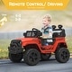 preview thumbnail 7 of 40, 12V Ride Truck Car for Kids Electric Vehicles with Remote Control
