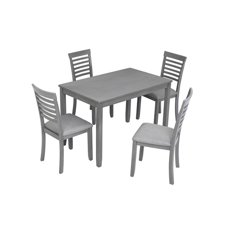 Wooden Dining Rectangular Table set for 4